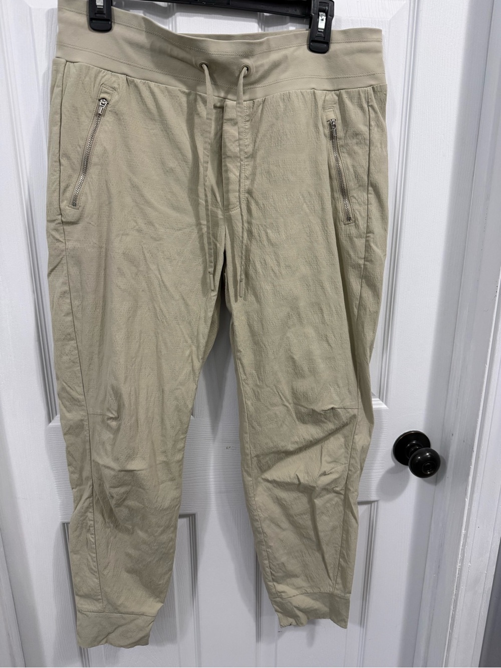 Athleta Men's Light Khaki Drawstring Joggers